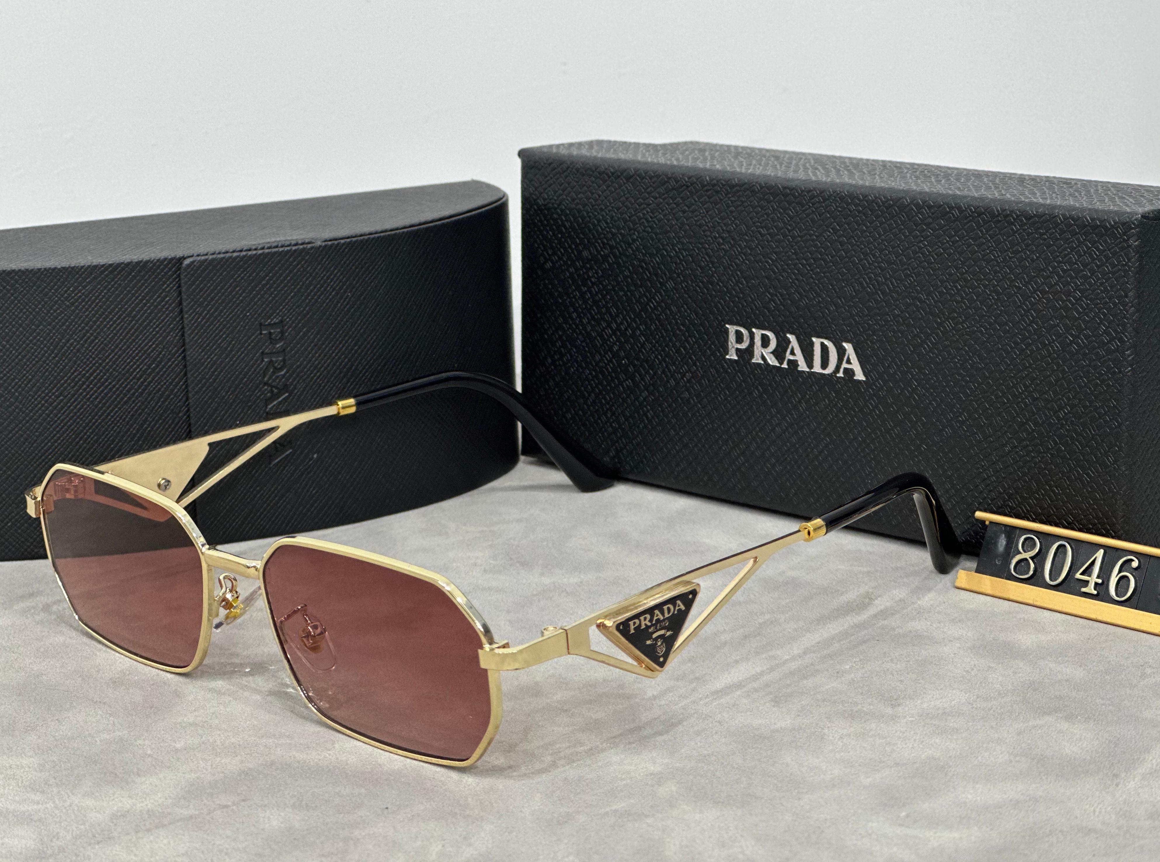Prada triangle logo fashion sunglasses