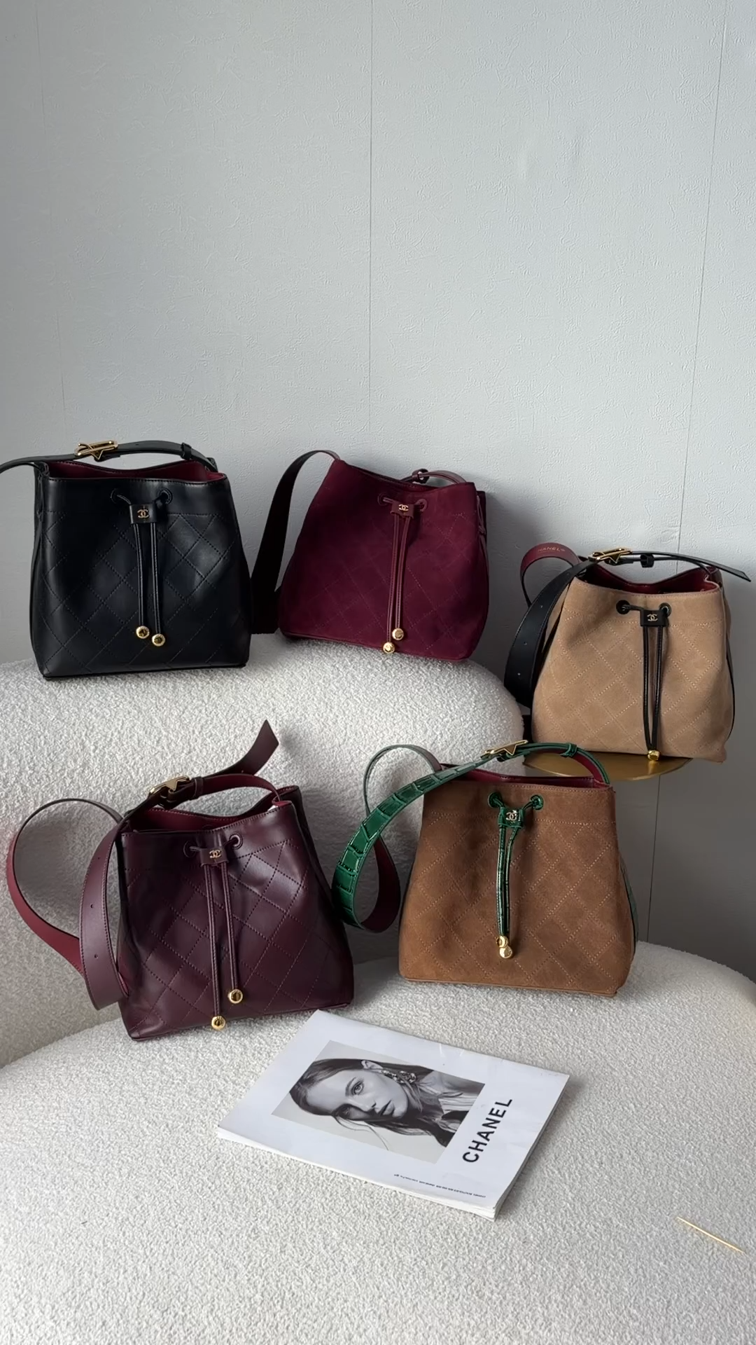 Chanel 26B Quilted Bucket Bag