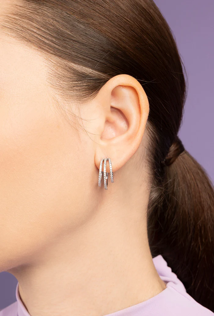 Orecchini a triplo cerchio