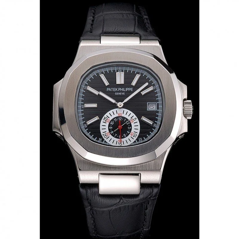 Nautilus Replica 5980/1A-001 Patek Philippe Dial Black 40 mm, Rose Gold Plated