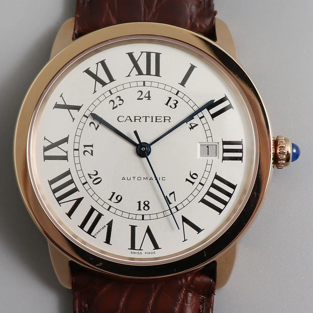 Cartier Watch RONDE SOLO DE CARTIE 42MM ROSE GOLD WHITE DIAL