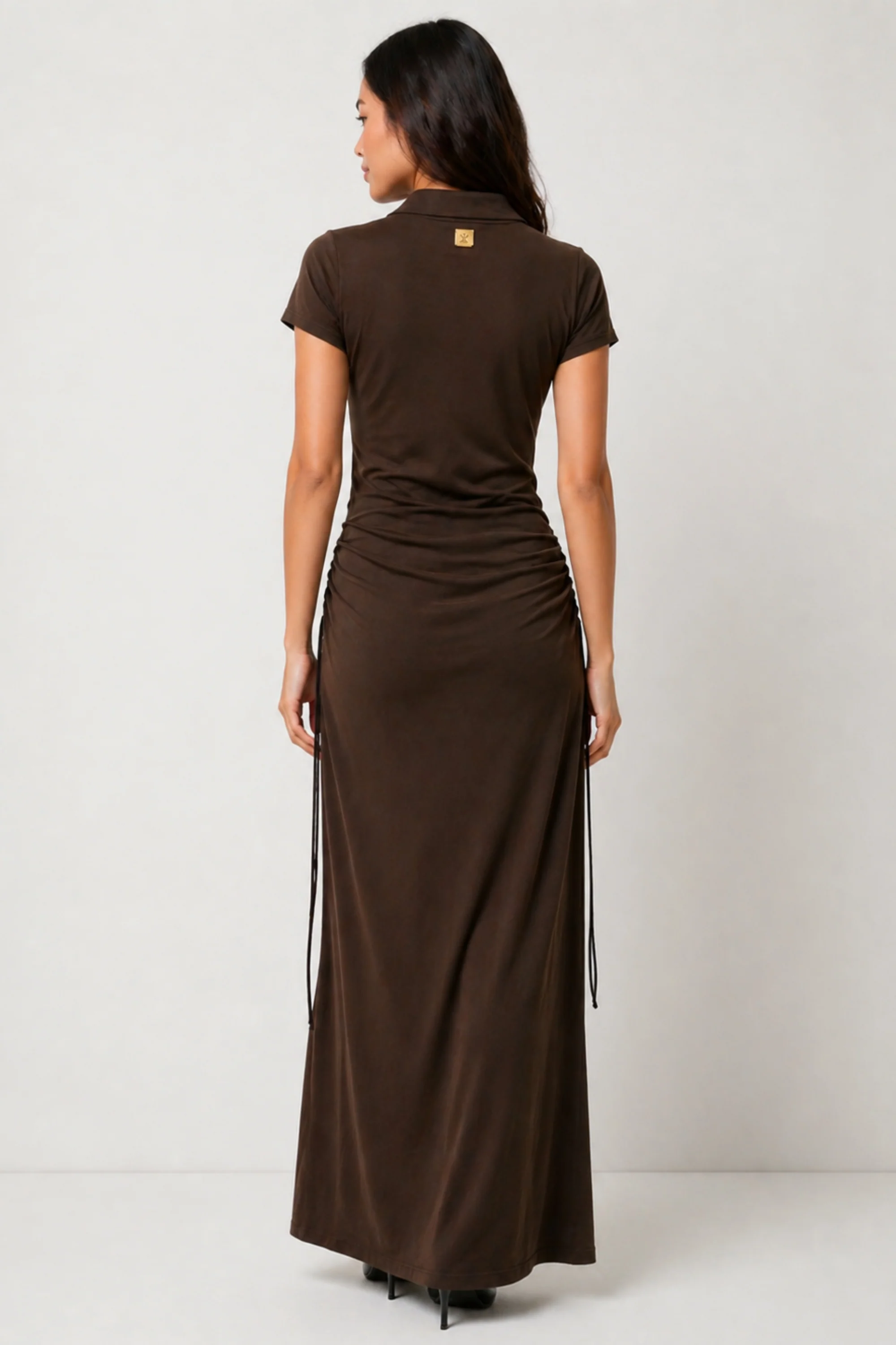 Truffle Button Polo Dress