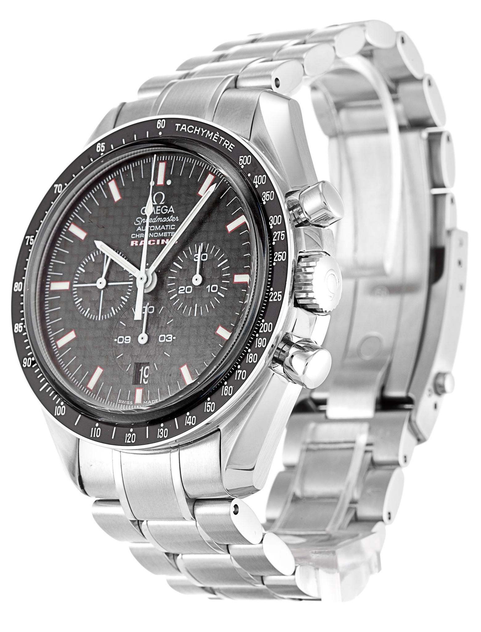 Replica Omega Speedmaster Racing Black Dial Stainless Steel Strap 3552.59.00 42MM