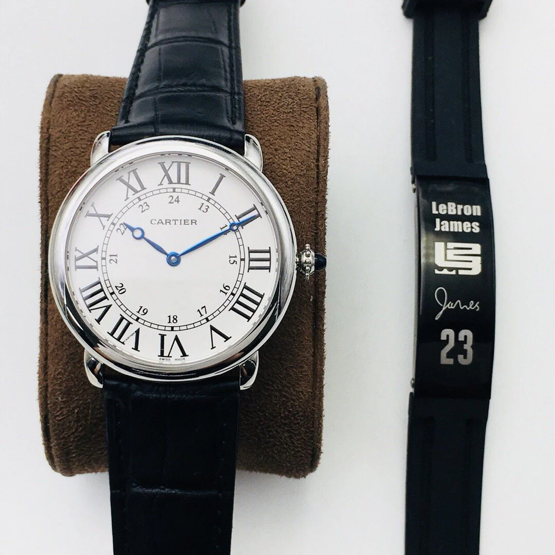 Cartier Watch RONDE CARTIE 40MM STAINLESS STEEL WHITE DIAL