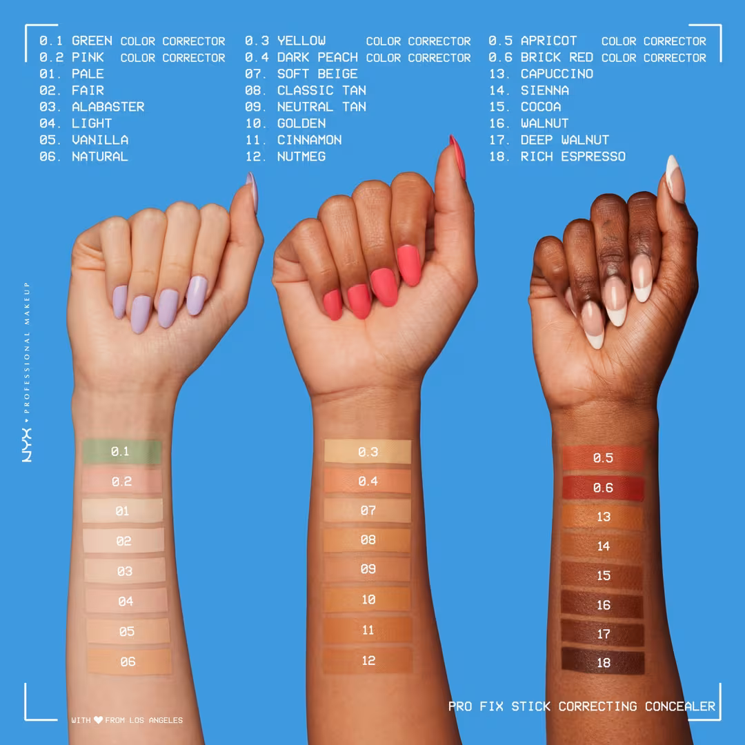 NYX Professional Makeup  Pro Fix Stick Color Correcting Concealers