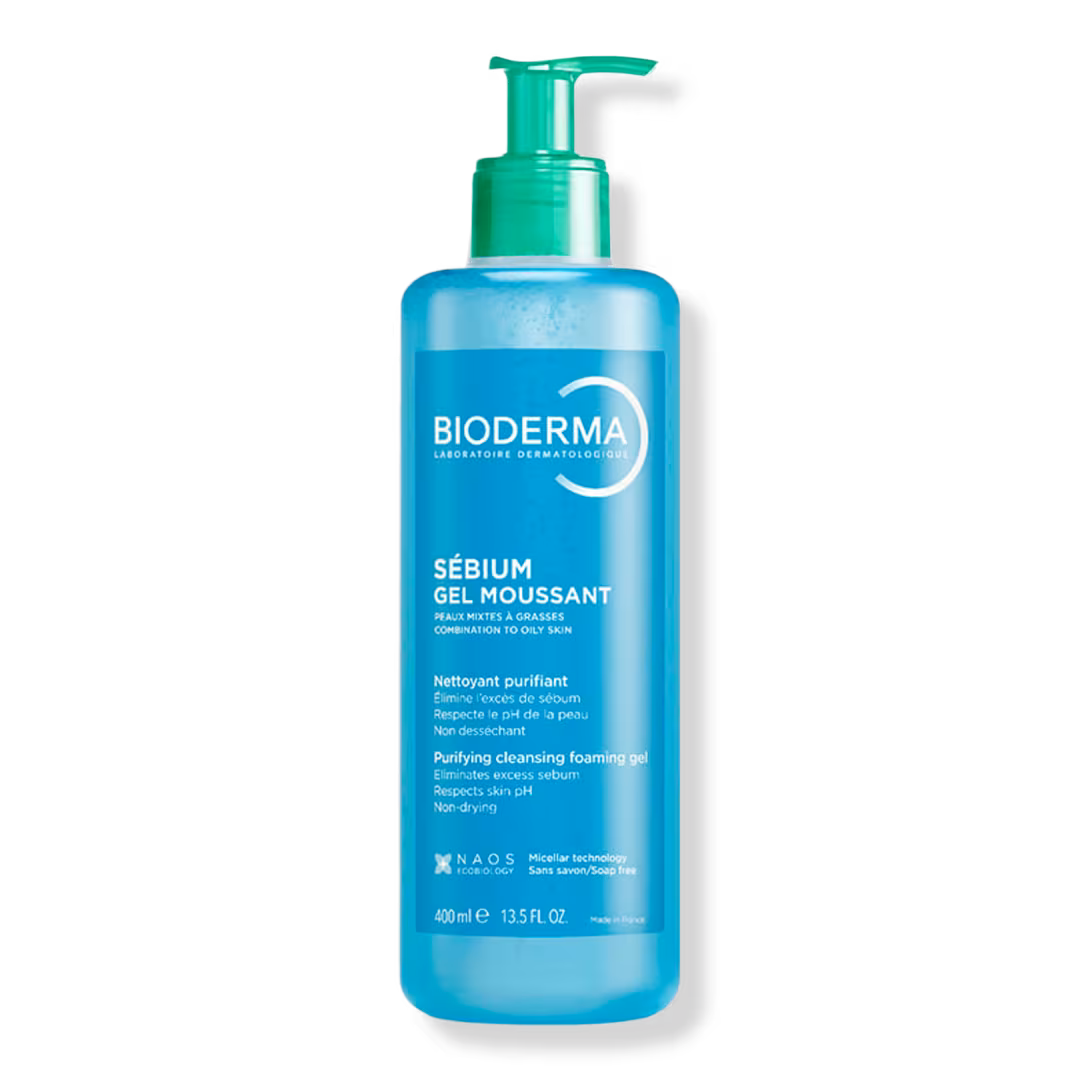Bioderma  Sébium Foaming Gel Purifying Face Cleanser for Combination to Oily Skin