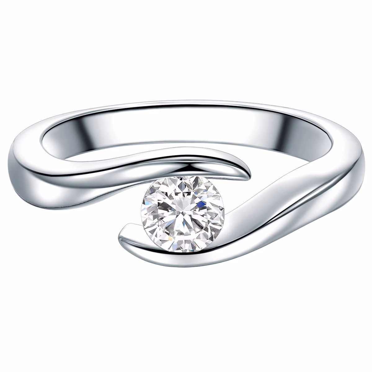 Ring aus Sterling Silber in Silber mit Zirkonia