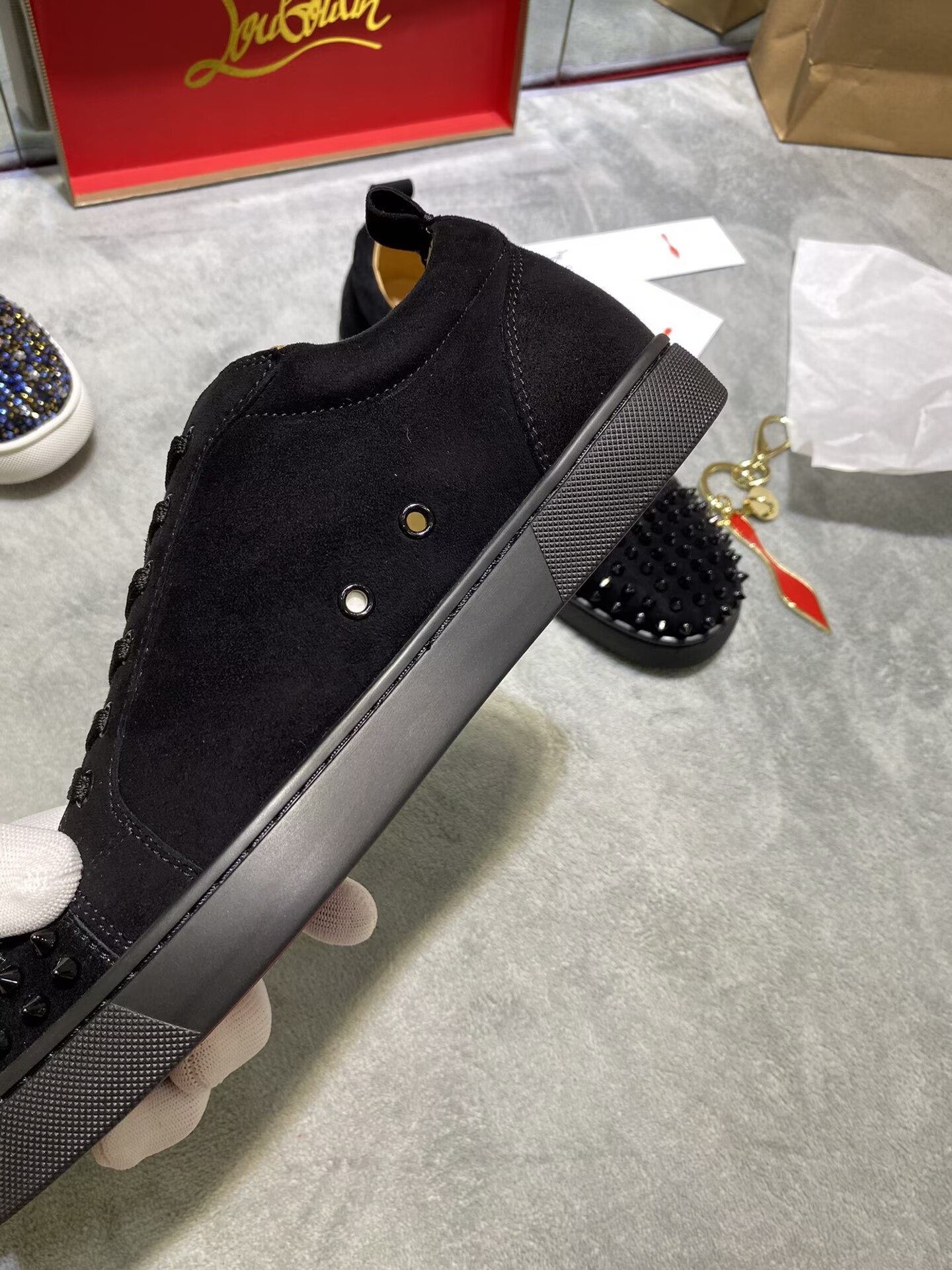 Christian Louboutin Louis Junior Spikes - CCSHOES