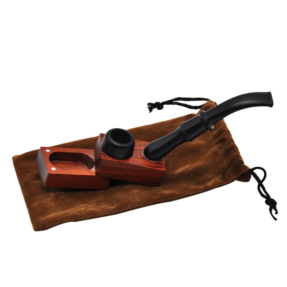 Magnet Detachable Ebony Wooden Pipe