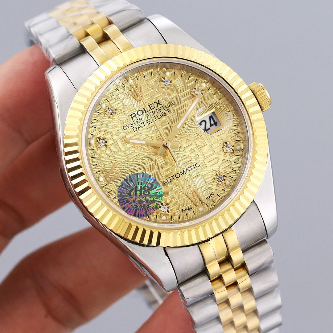 Rolex Watch DATEJUST 41M GOLD CASE FLUTED MOTIF DIAL Watch