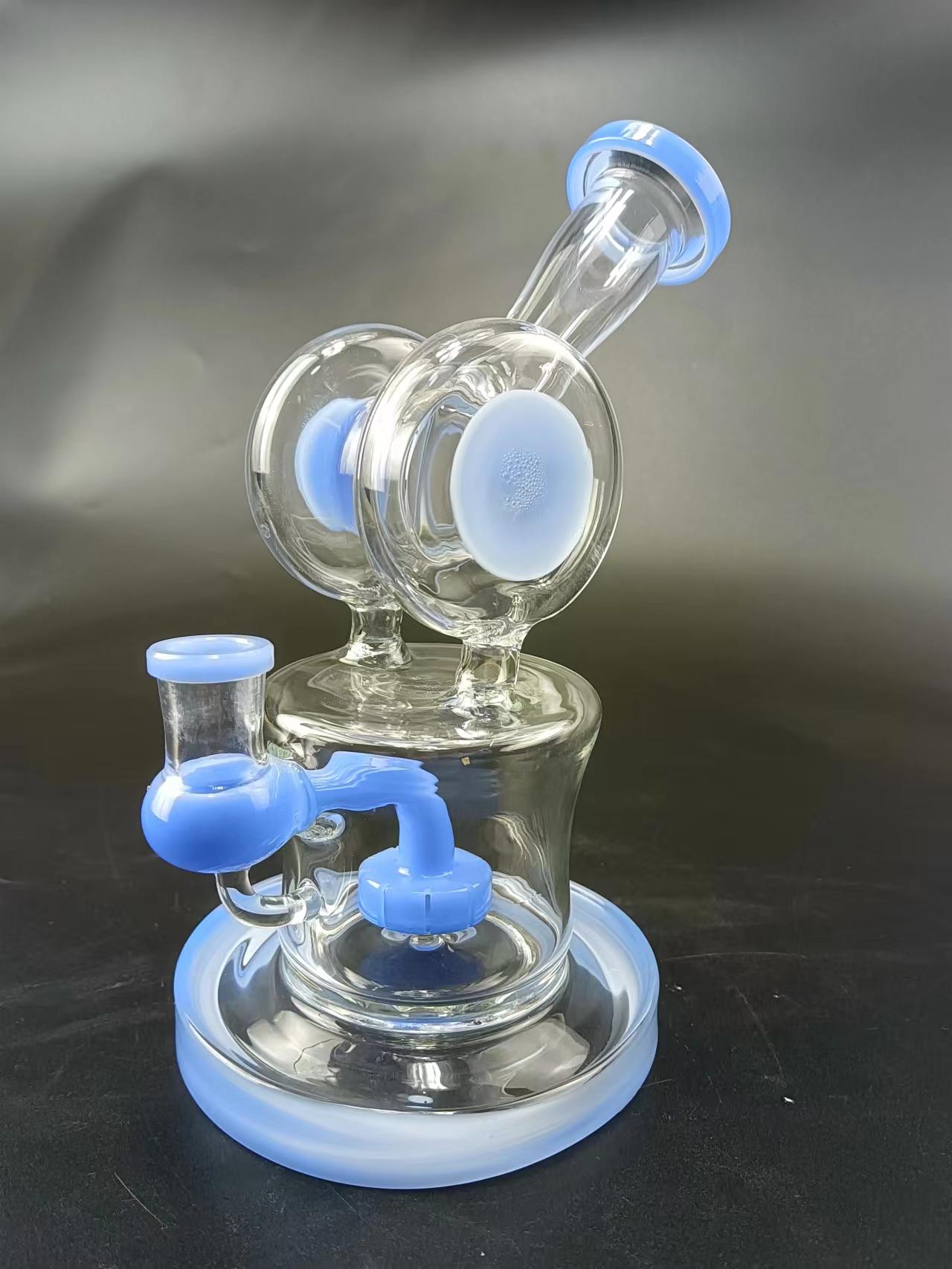 8 Showerhead Perc Double Chamber Dab Rig