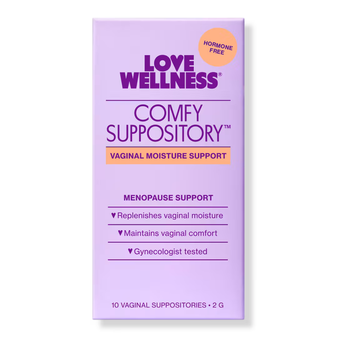 Love Wellness  Comfy Suppository: Vaginal Moisture Support