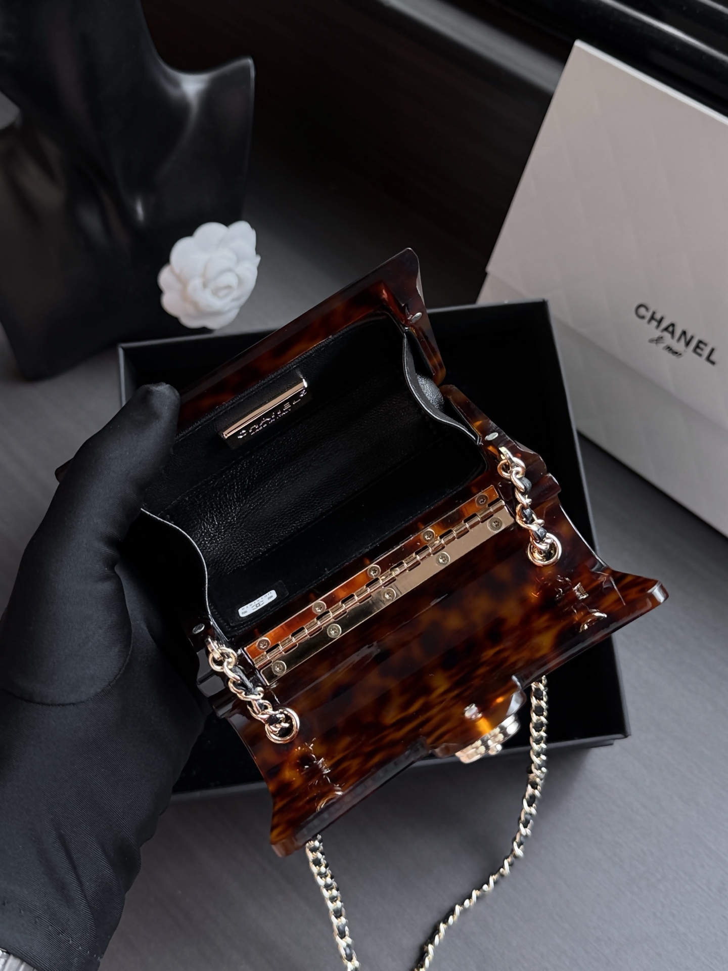 Chanel 6C Tortoiseshell Chain Bag (Premium Version)