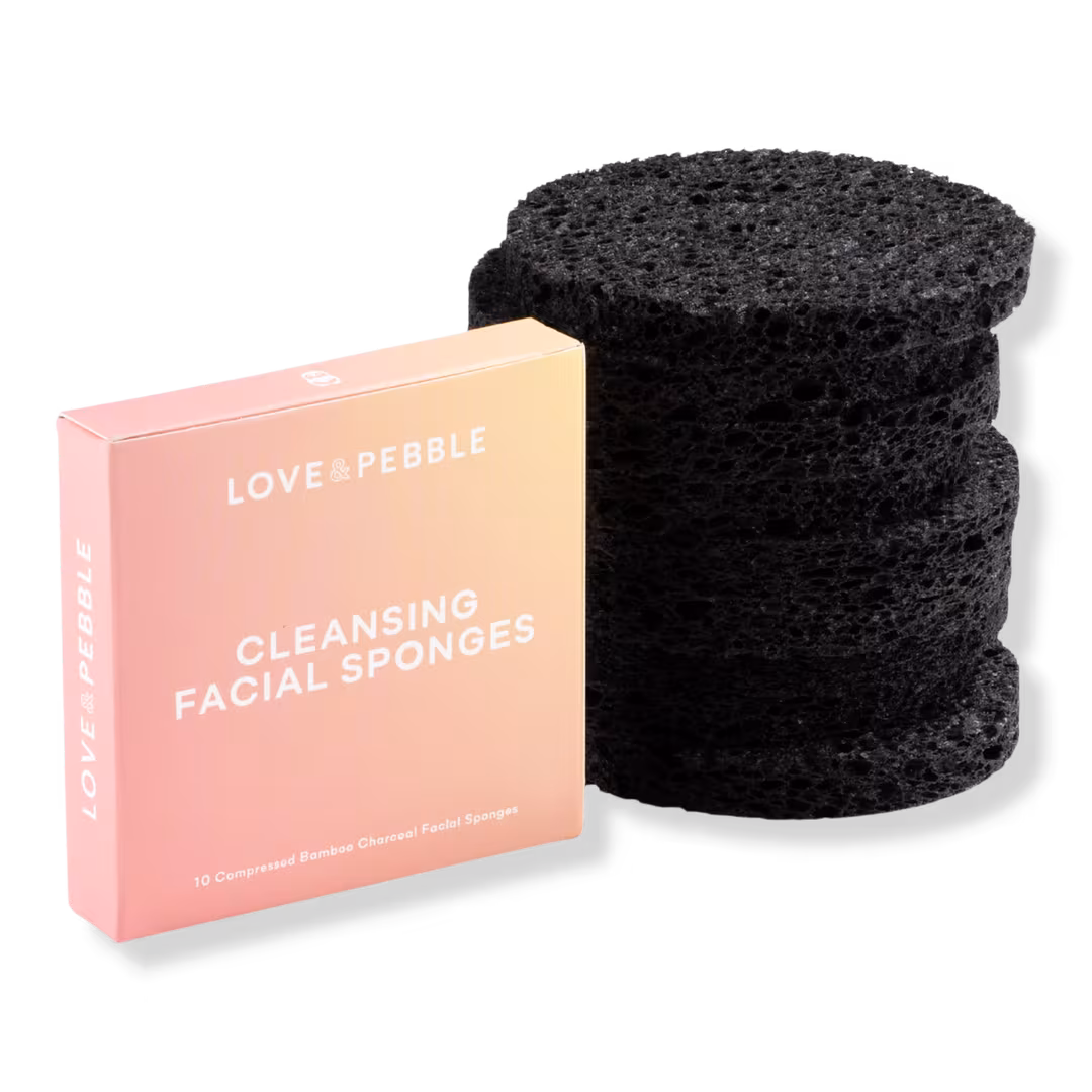 Love & Pebble  Charcoal Facial Sponge