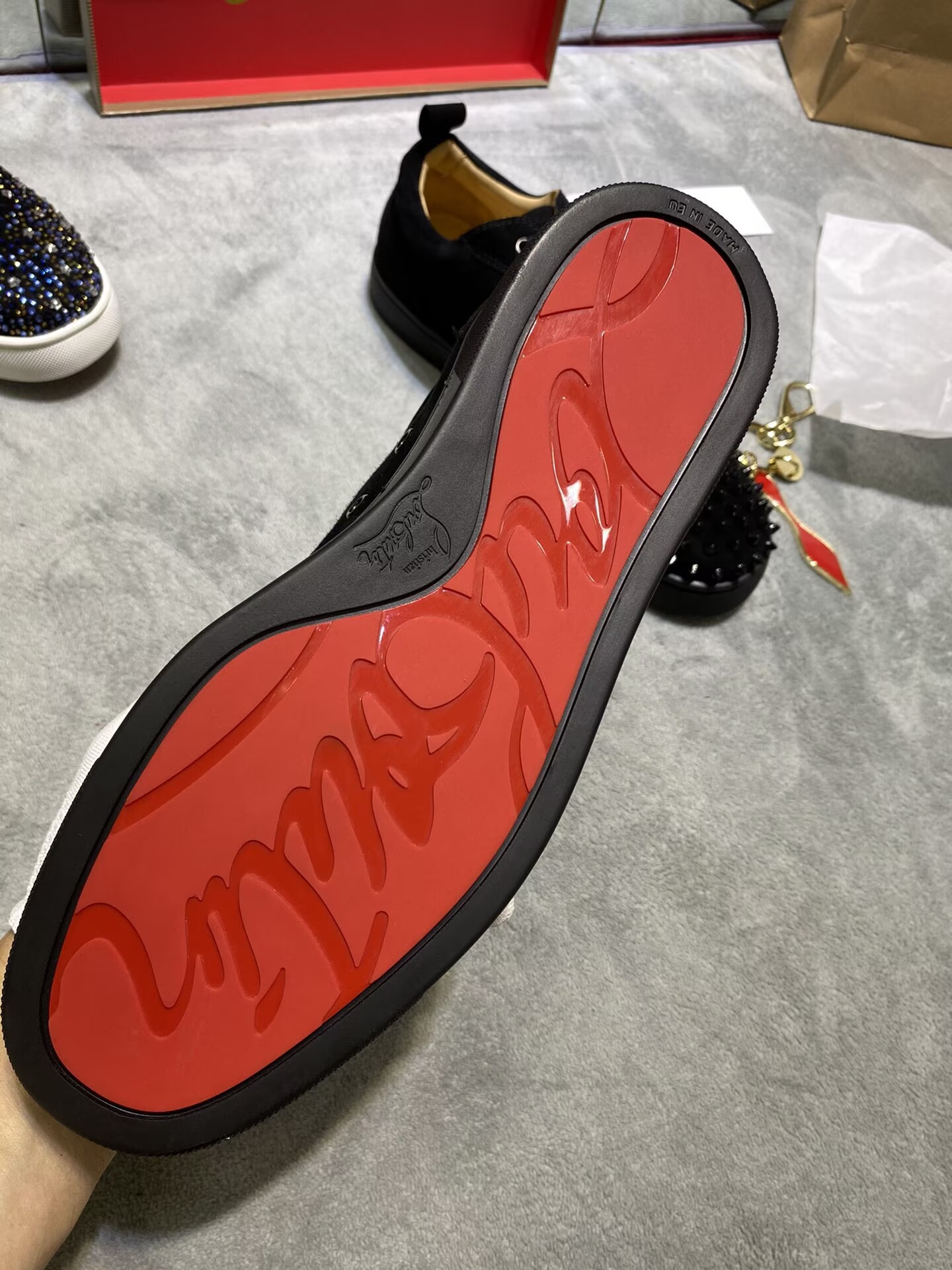 Christian Louboutin Louis Junior Spikes - CCSHOES