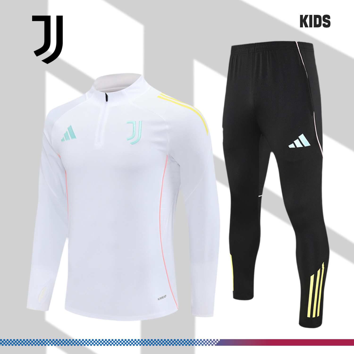 2025/2026 Juventus Kids Half Zip Training Clothes (Kids Kit)