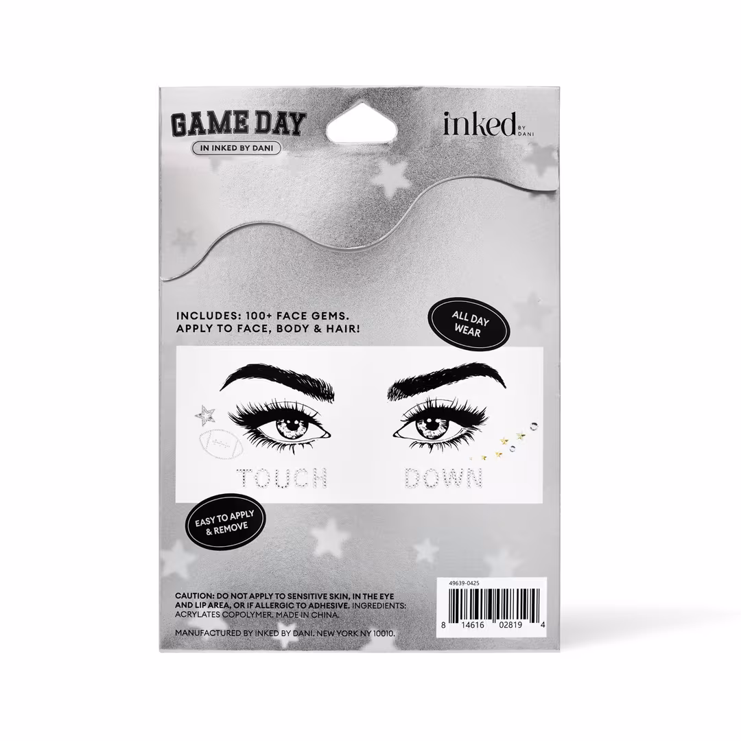 Inked by Dani  Game Day Face Gems