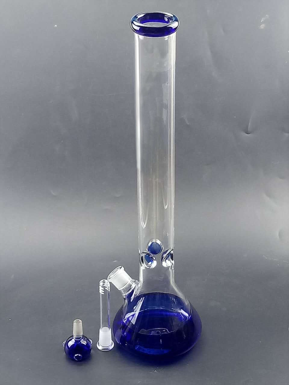 19 Straight Neck Glass Beaker Bong