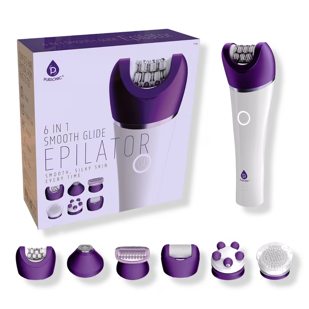PURSONIC  6-in-1 Smooth Glide Epilator