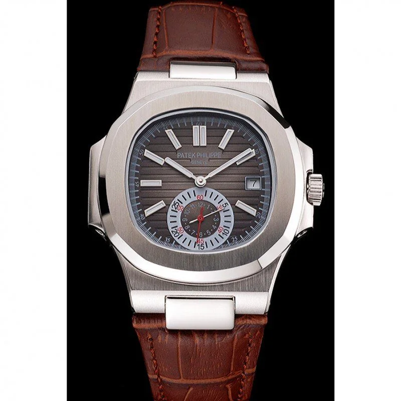 Nautilus Replica 5980R-011 Patek Philippe Dial Silver 40 mm, Stainless Steel