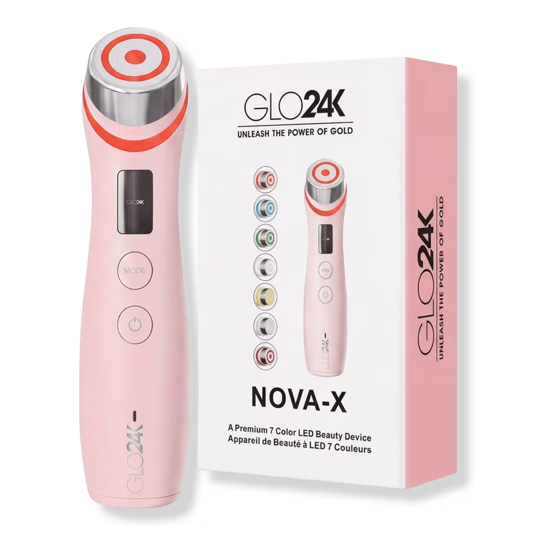 Glo24k  NOVA-X 7 Color LED Skincare Device with Intelligent Voice Guidance