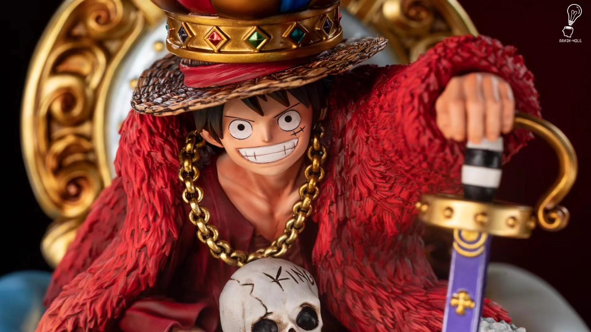 Brain Hole Studio - Luffy on Throne | 王座路飞