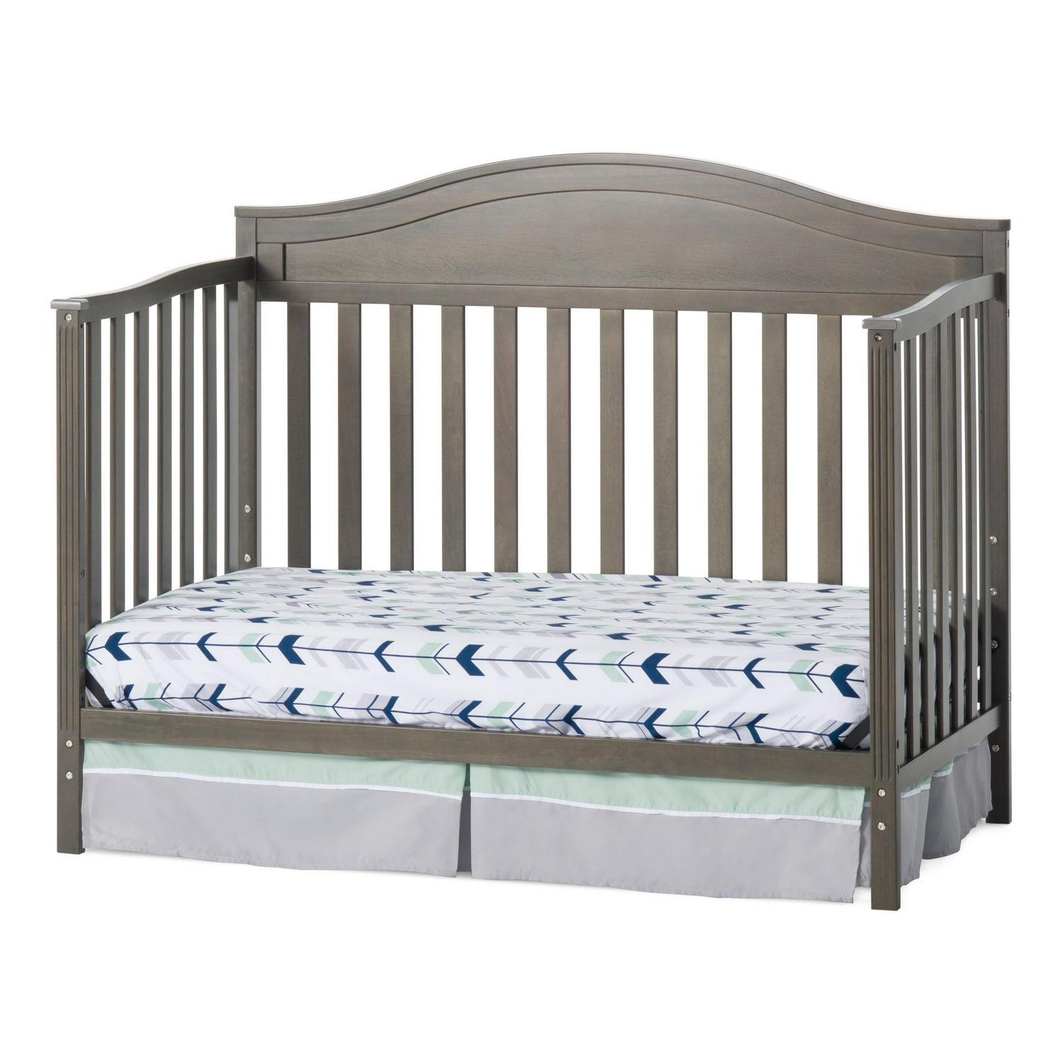 Child Craft Sidney 4-in-1 Convertible Crib. Baby Crib Converts to Day Bed. Toddler Bed and Full Size Bed. 3 Adjustable Mattress Positions. Non-Toxic. Baby Safe Finish (Dapper Gray)