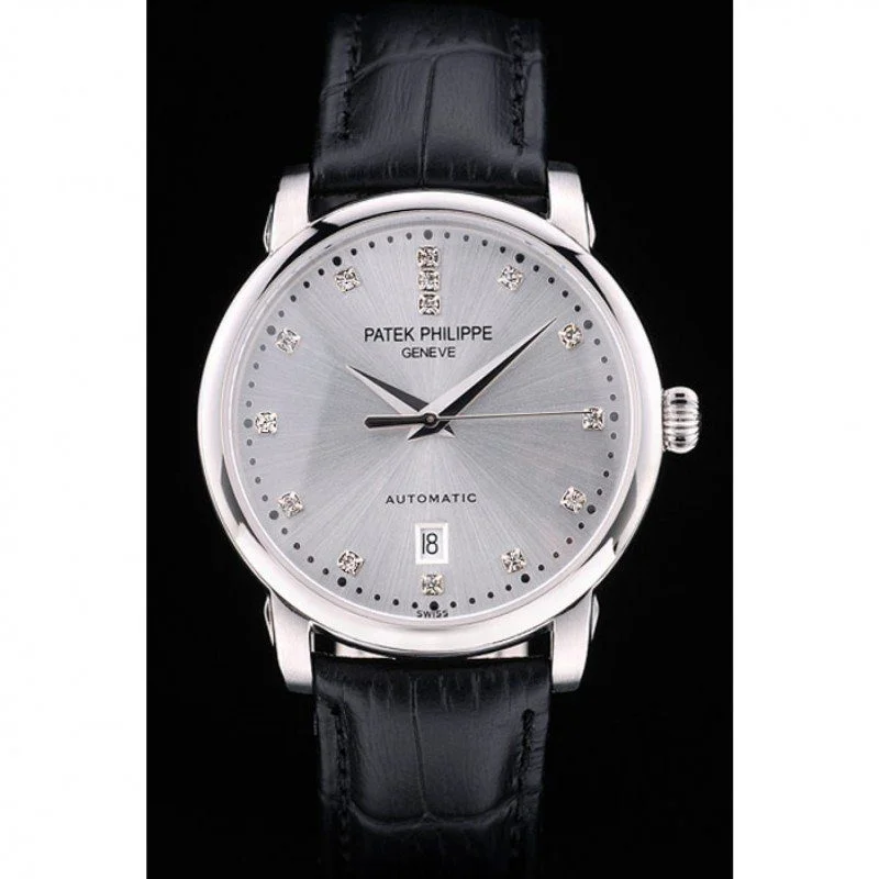 Patek Philippe Calatrava Dial Silver 39 mm, Stainless Steel