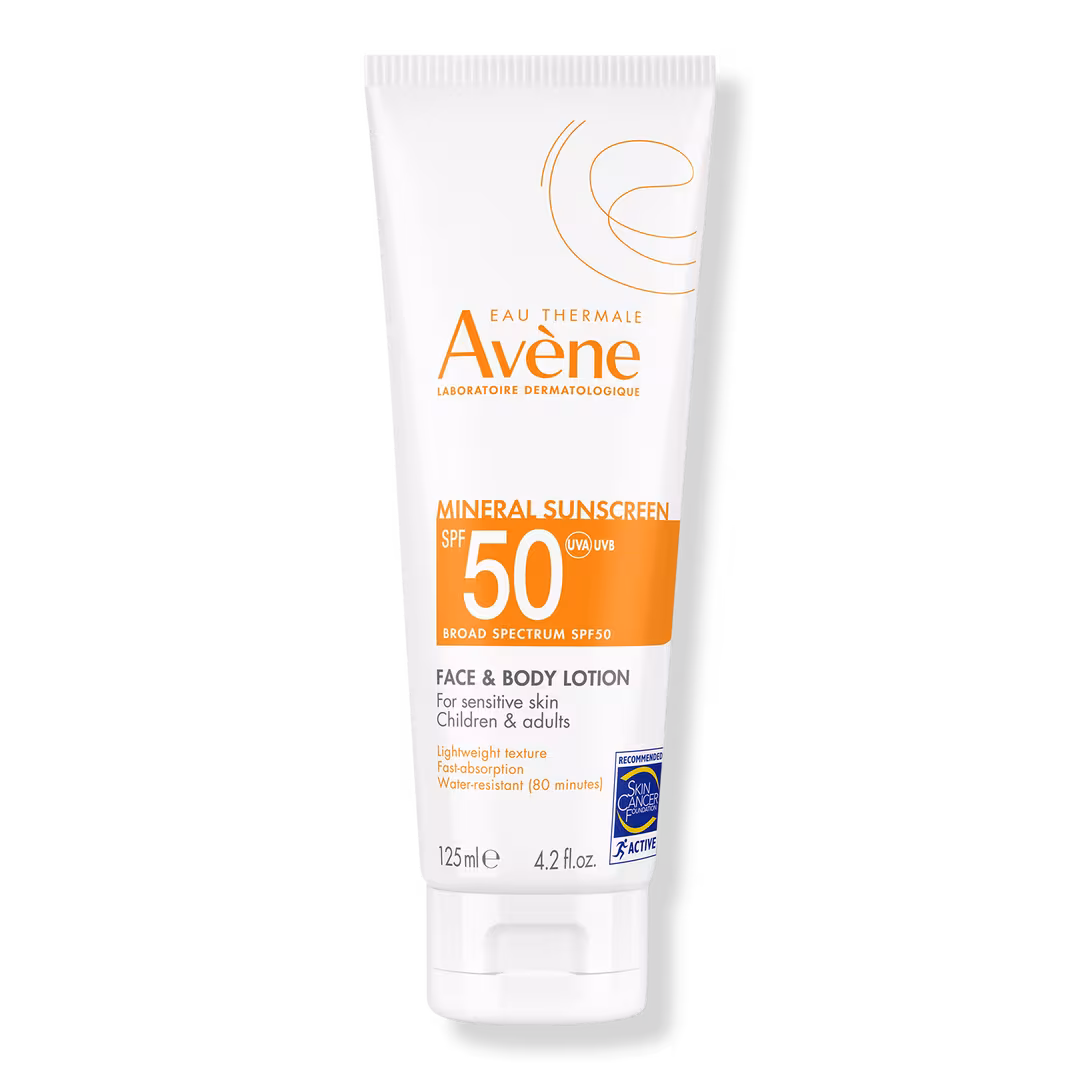 Avène  Mineral Sunscreen Broad Spectrum SPF 50 Face and Body Lotion