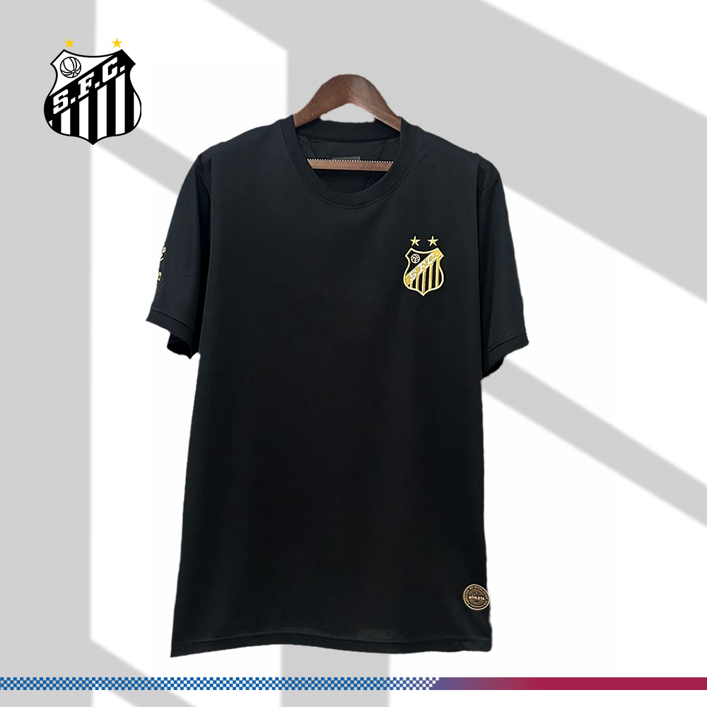 2025/2026 Santos Pele Black Football Shirt (Fan Edition)
