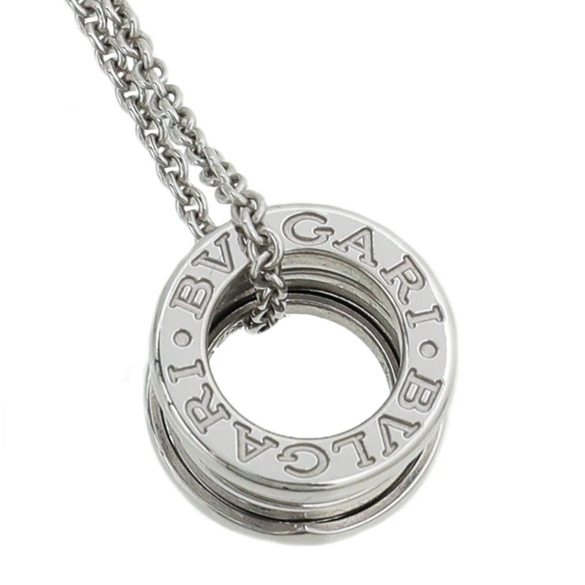 Bvlgari 18K White Gold B.zero 1 Necklace
