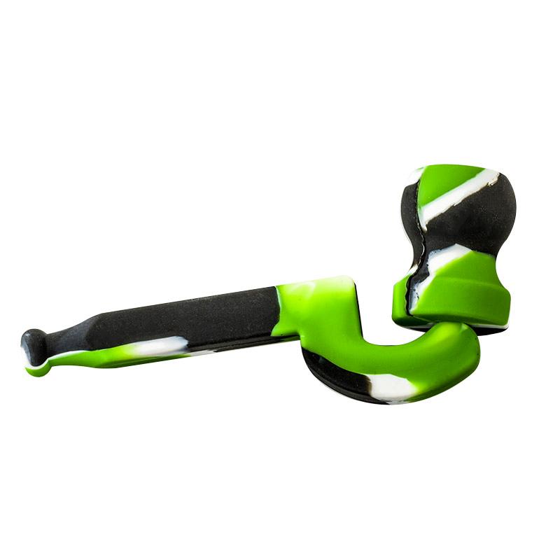 Camouflage Silicone Sherlock Weed Pipe (Random Color)
