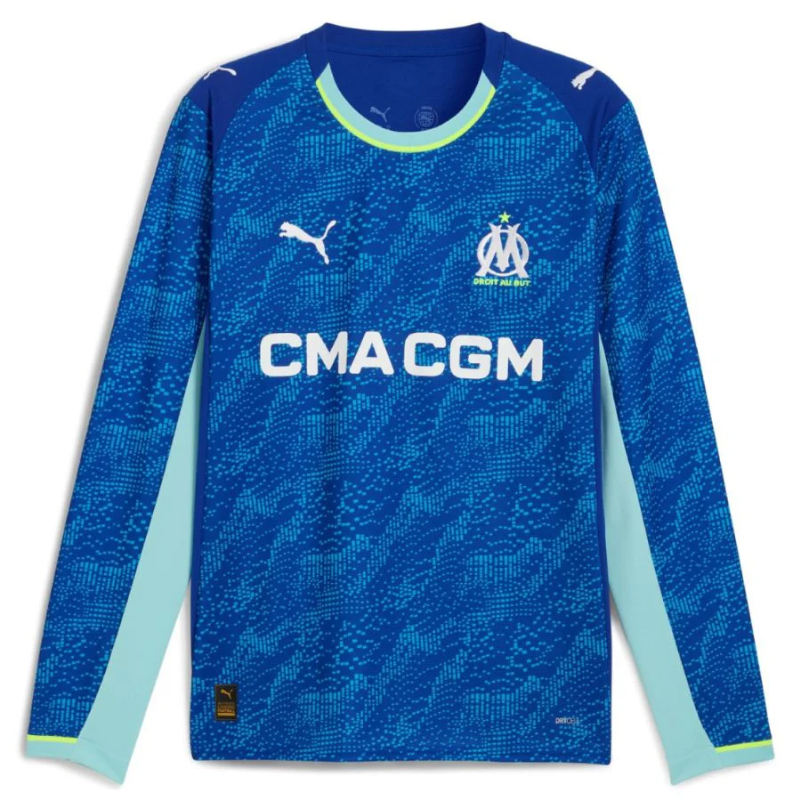 Marseille OM Long Sleeve Third Jersey Men 2025 2026 Blue
