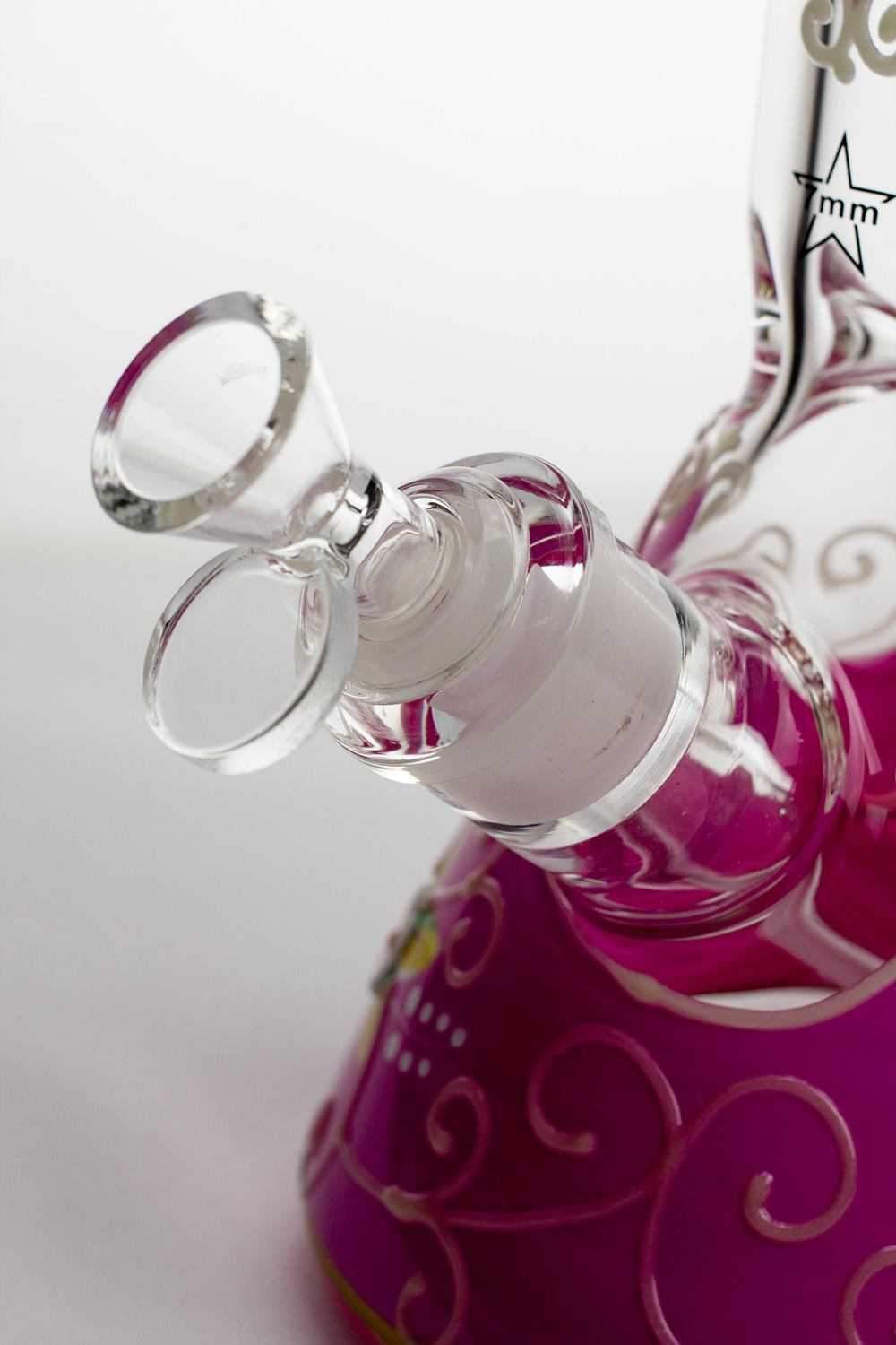 13 Luminous heavy glass flower artwork beaker bong