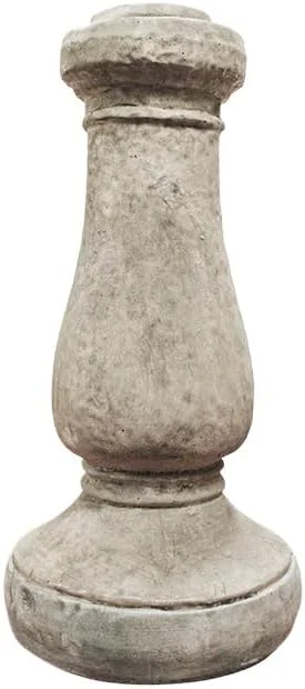 Solid Rock Stoneworks Oval 2 Piece Birdbath - 24" Tall - Pre-Aged