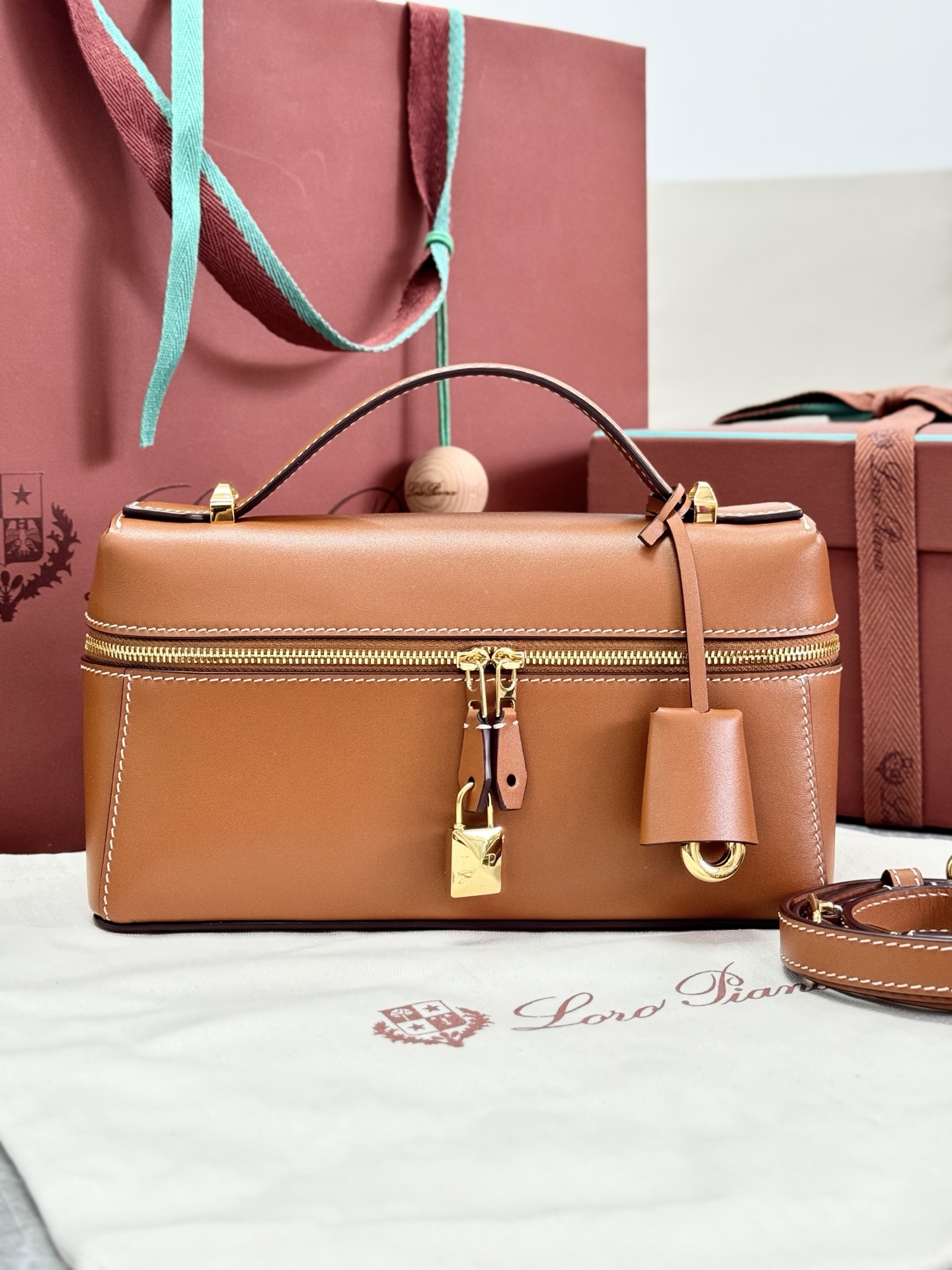 Loro piana Extra Bag L23 Handbag Warm Brown Crossbody Bag