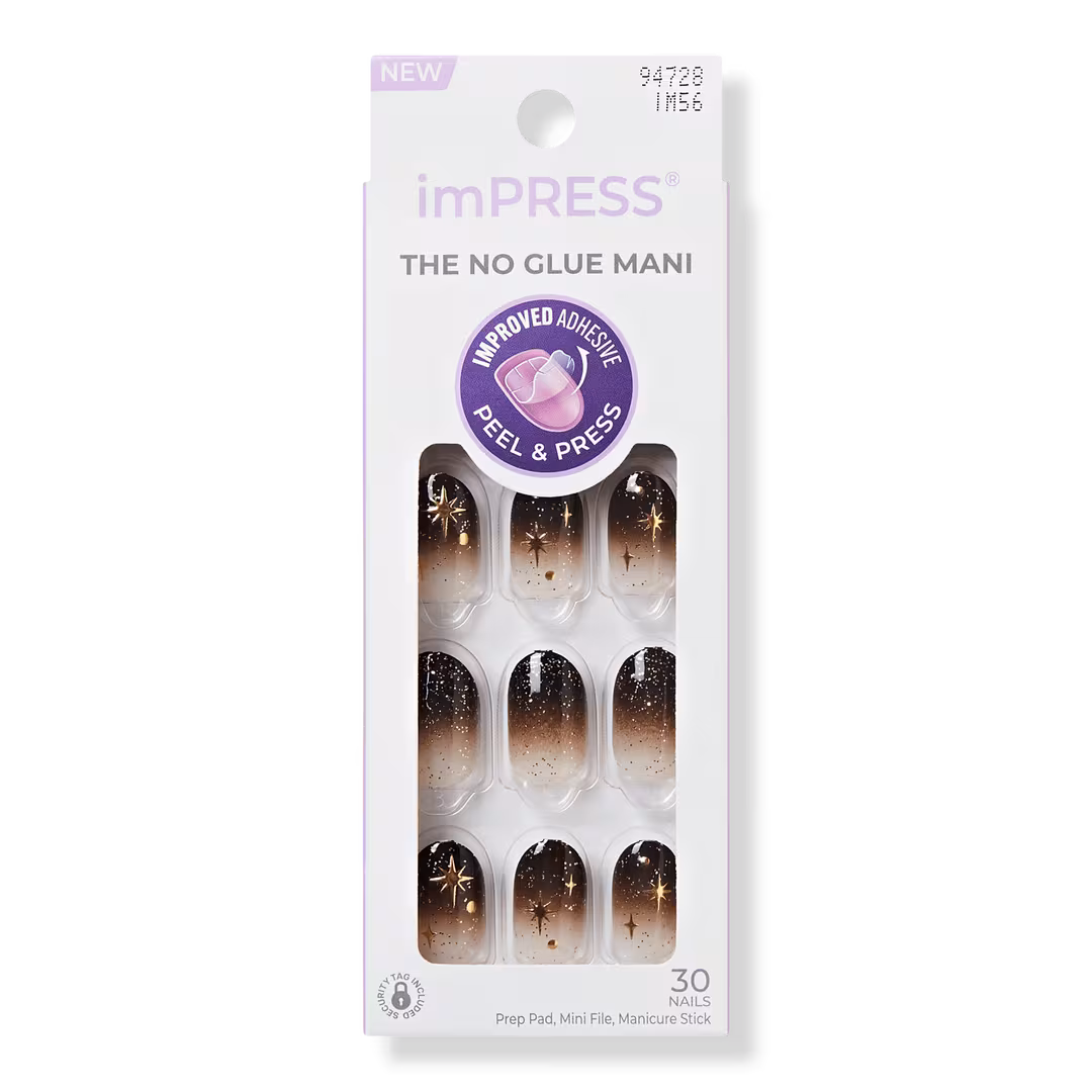 Kiss  Impress Design Short Oval Press On Nails, Corporate Girl