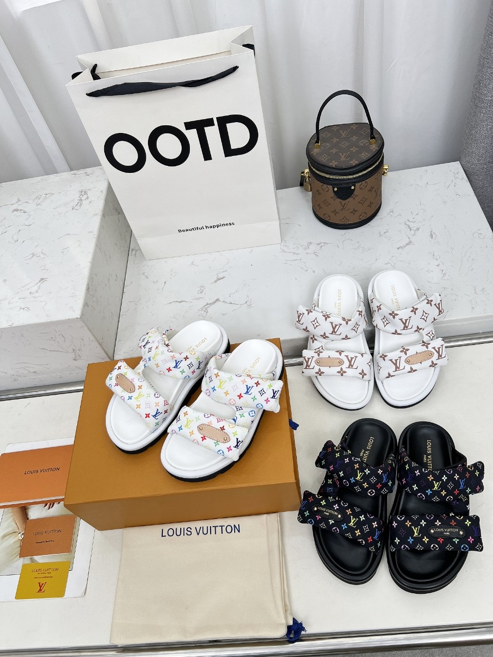 LV x TM Pool Pillow Comfort Mule Sandal