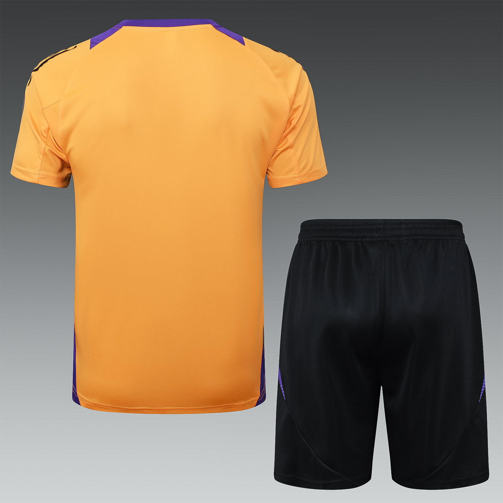 2024/2025 Real Madrid Orange Adult Short Sleeve Training Suit Set (Adult Kit)