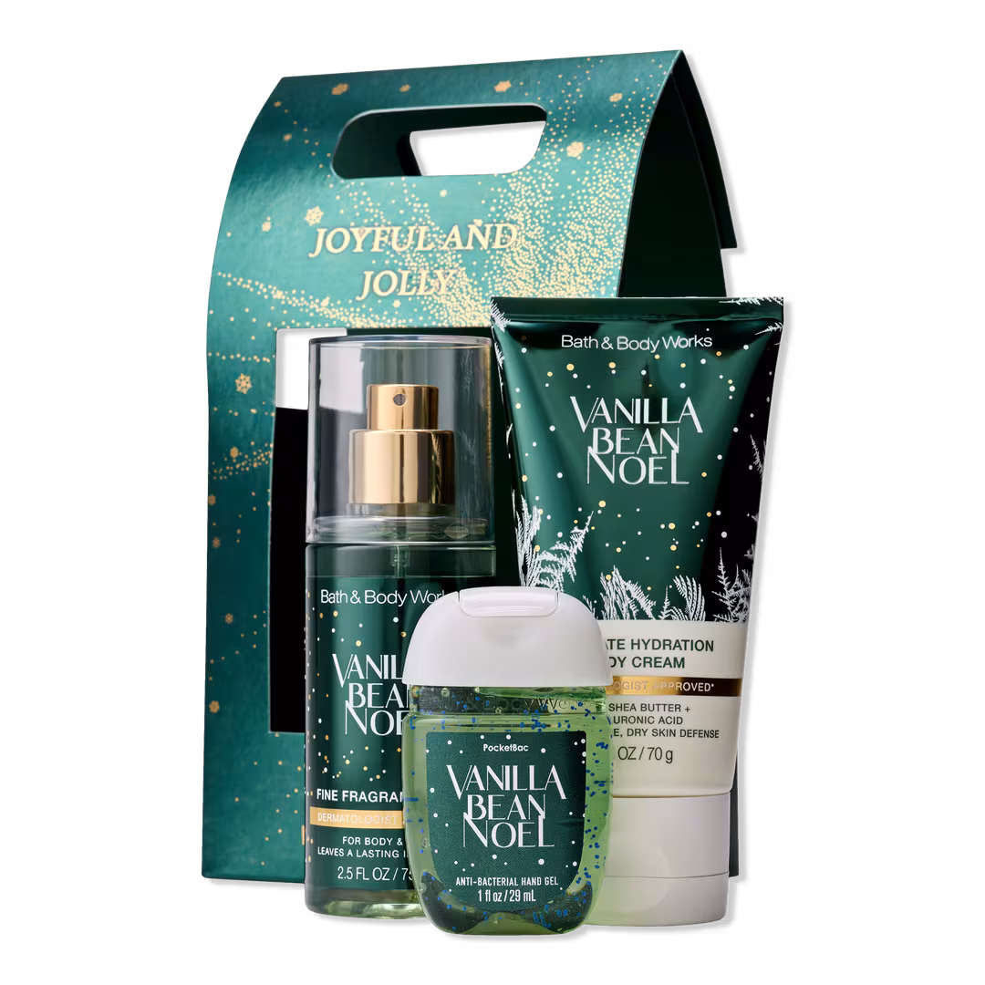 Bath & Body Works  Vanilla Bean Noel Travel Size Gift Set