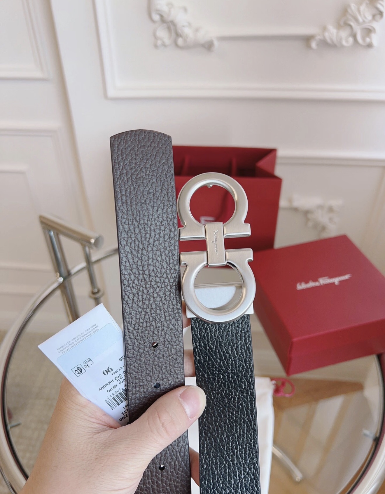 Ferragamo Belt-4CM - CCSHOES