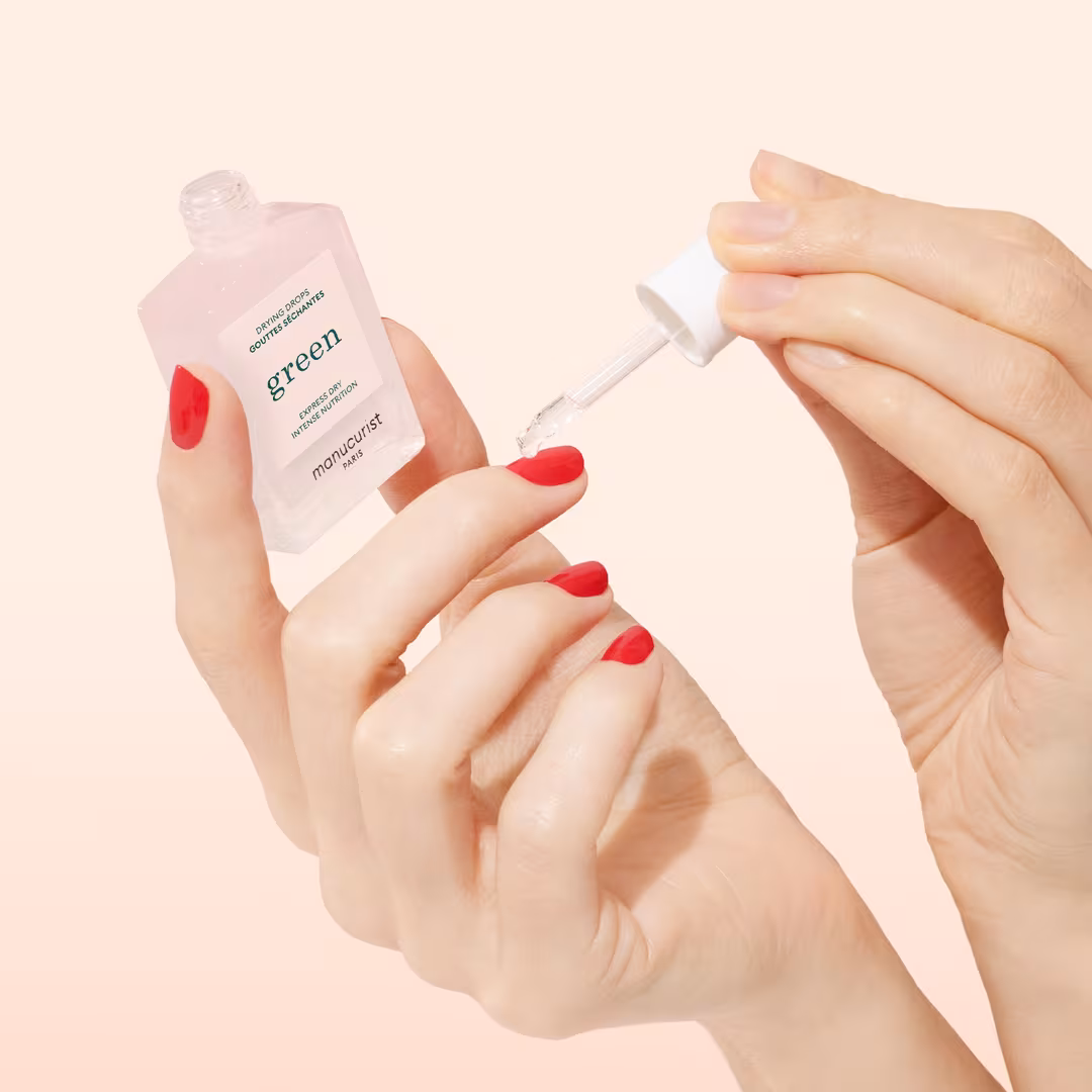 Manucurist  Green Nail Polish Drying Drops, Quick Dry Oil & Cuticle Treatment