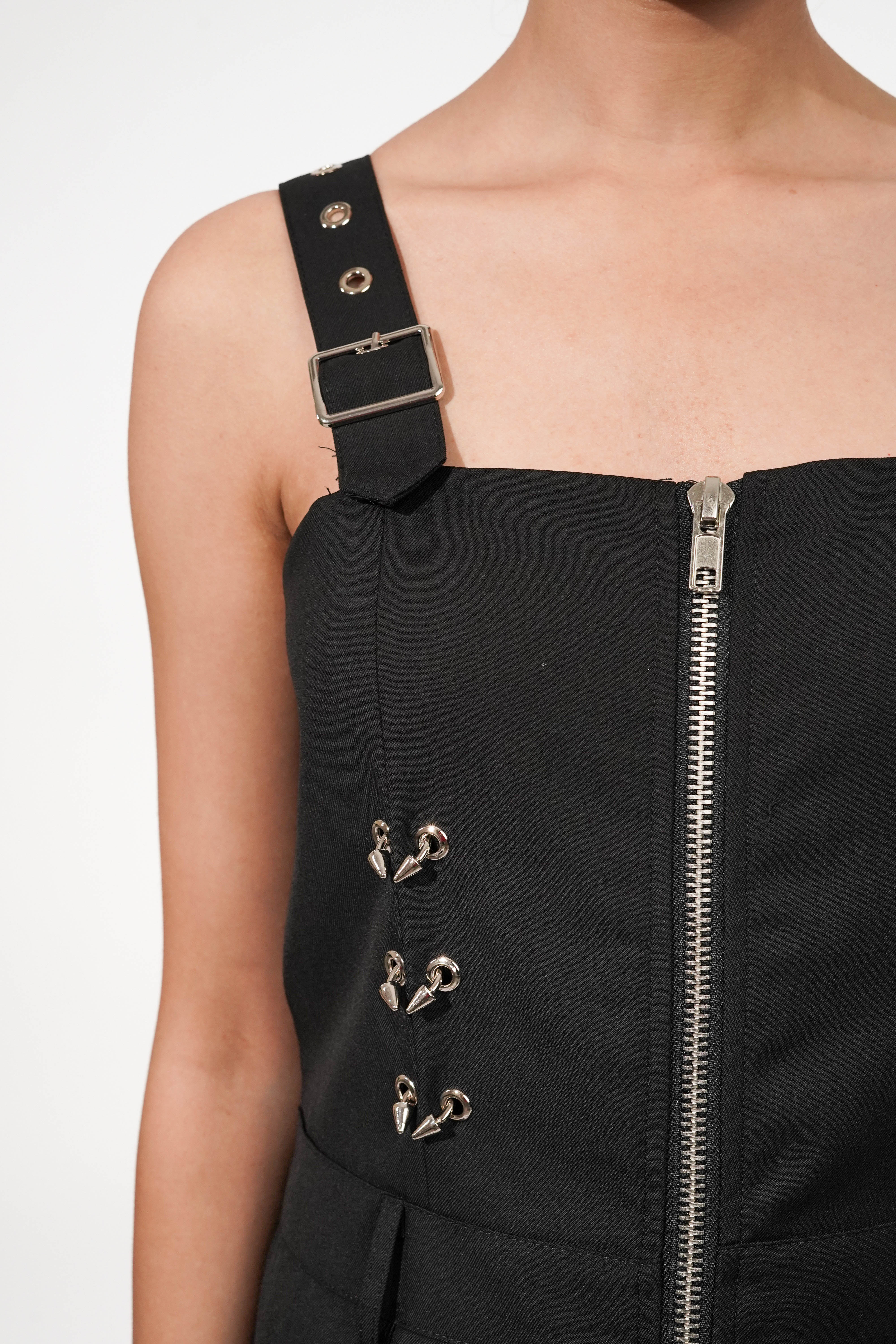 Brooke Black Mesh Dress