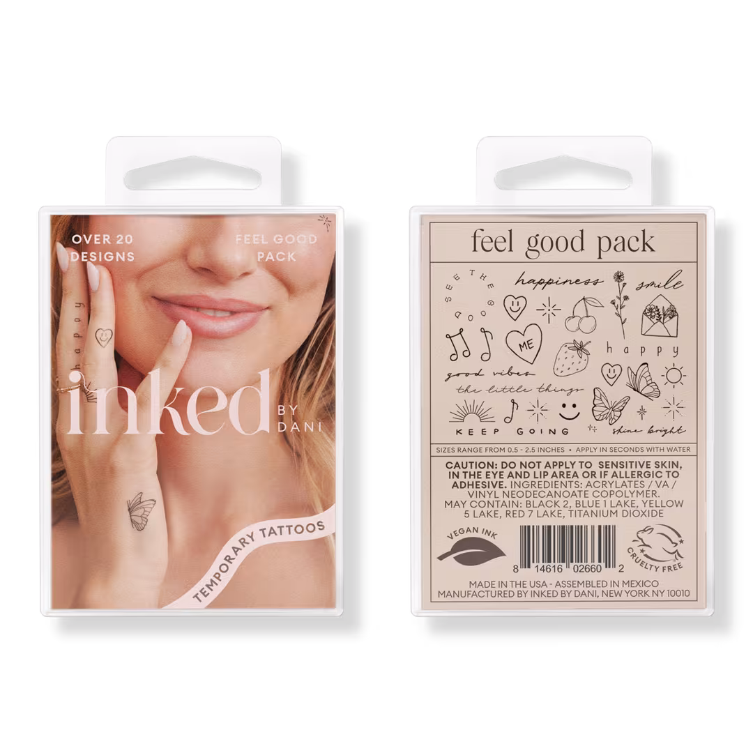 Inked by Dani  Feel Good Temporary Tattoo Pack