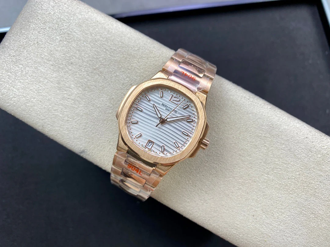 PATEK Watch Nautilus 35.2mm Pink Gold White Dial