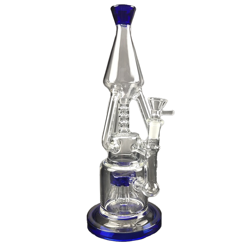 13 Multiple Perc Recycler Glass Bong