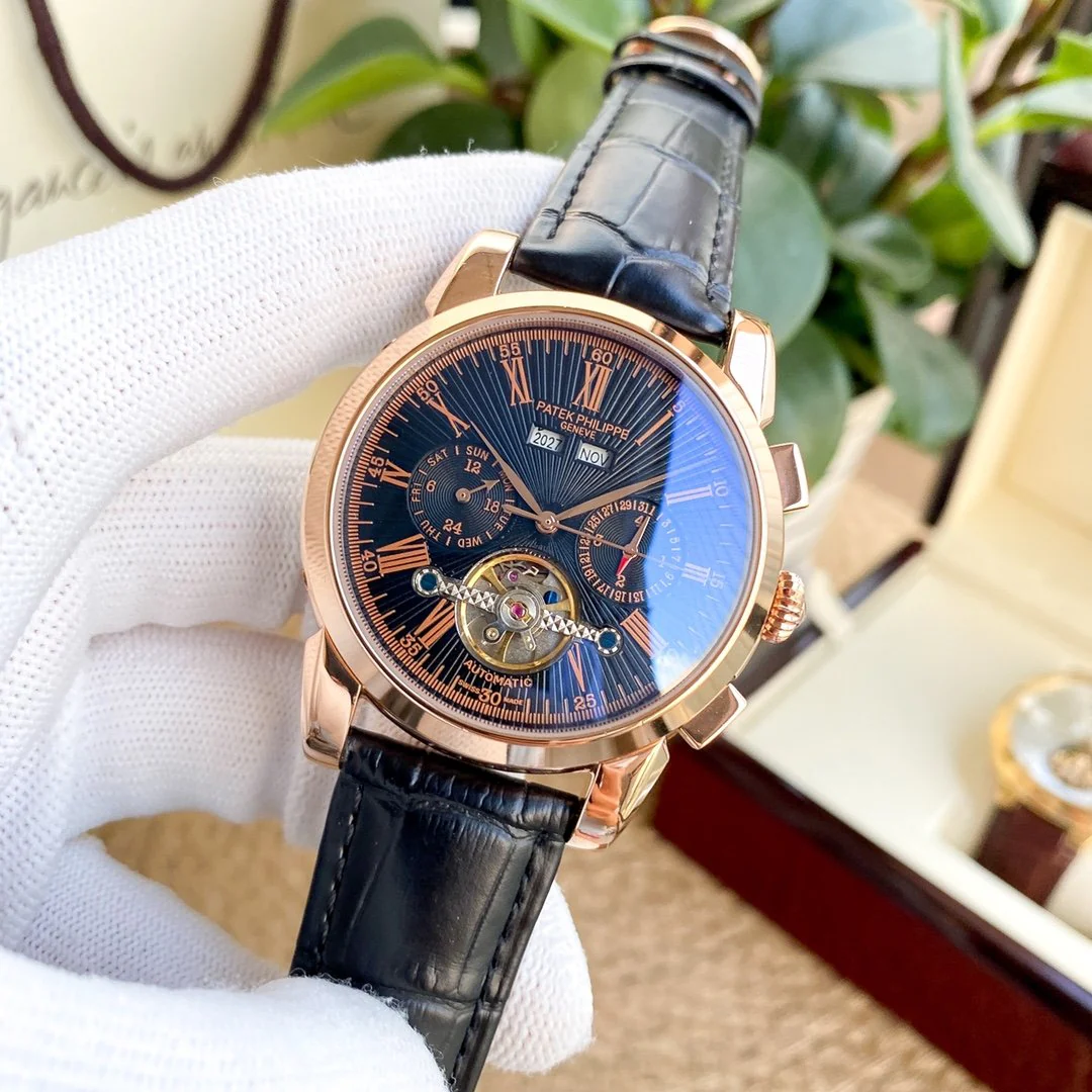 PATEK Watch ANNUAL CALENDAR 42MM LEATHER STRAP Watch