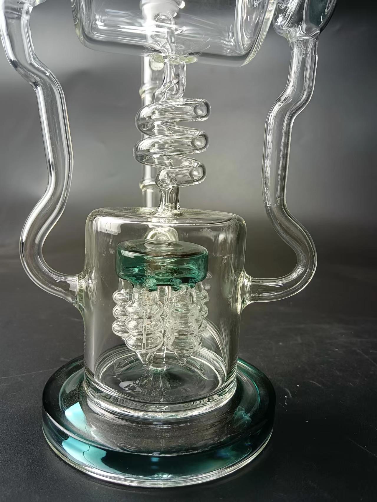 15 Spiral Coil Recycler Bong