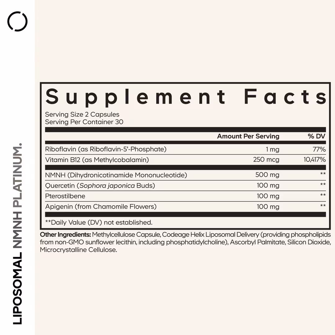 CODEAGE  Liposomal NMNH with Polyphenols & B Vitamins
