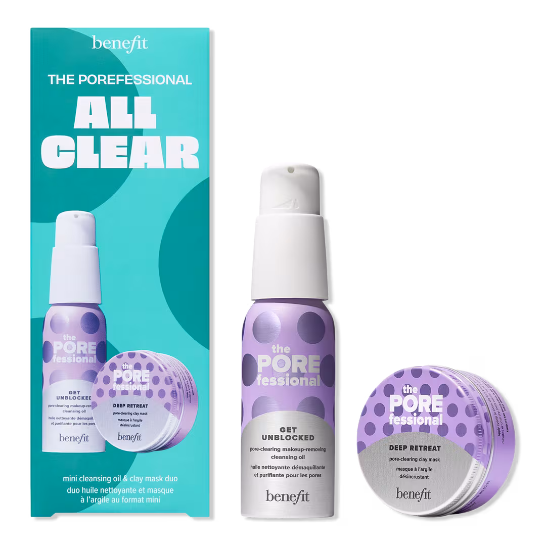 Benefit Cosmetics  The POREfessional All Clear Mini Pore-Clearing Cleansing Oil & Clay Mask Duo